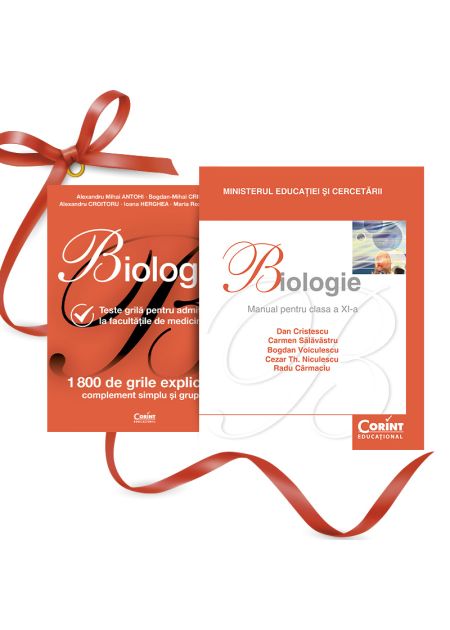 Pachet Biologie teste grilă admitere medicină + Manual Biologie a
