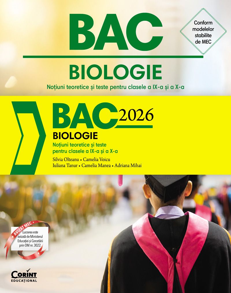 Bacalaureat 2026 - Biologie. Noțiuni teoretice și teste pentru