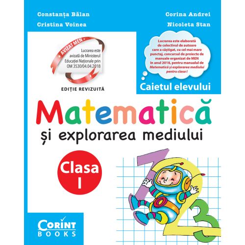 Matematică și explorarea mediului. Caietul elevului pentru clasa I