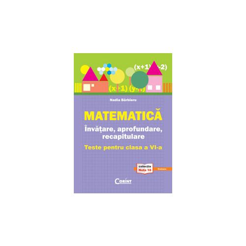Matematică. Învăţare, aprofundare, recapitulare. Teste pentru clasa a VI-a