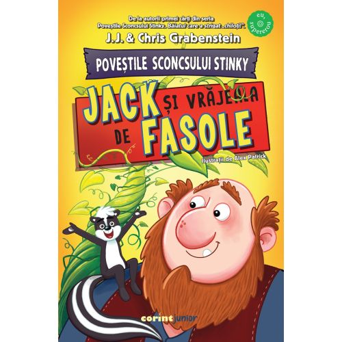 Coperta cărții Poveștile Sconcsului Stinky. Jack și vrăjeala de fasole