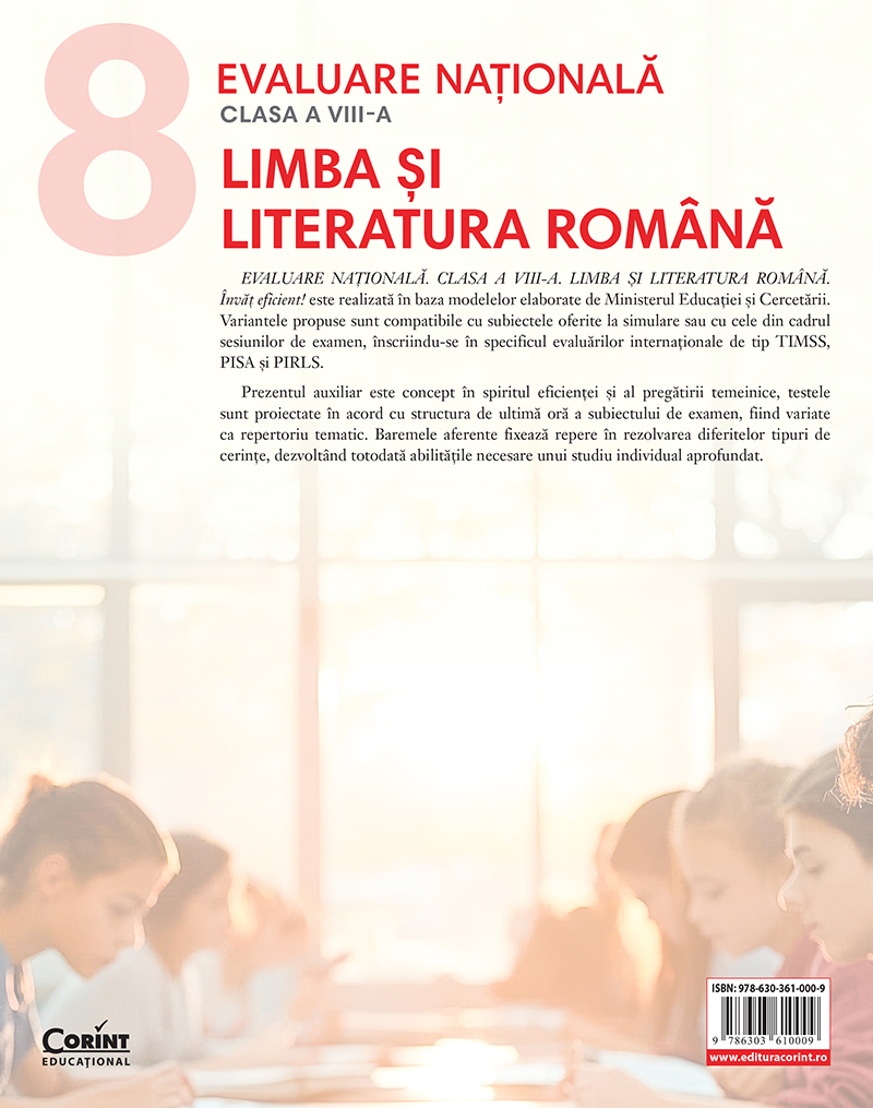 Evaluare națională 2026. Limba și literatura română. Învăț eficient! - clasa a VIII-a - 1 | YEO