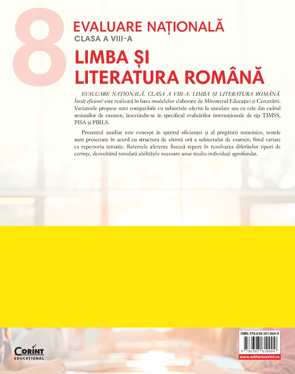 Evaluare națională 2027. Limba și literatura română. Învăț eficient! - clasa a VIII-a
