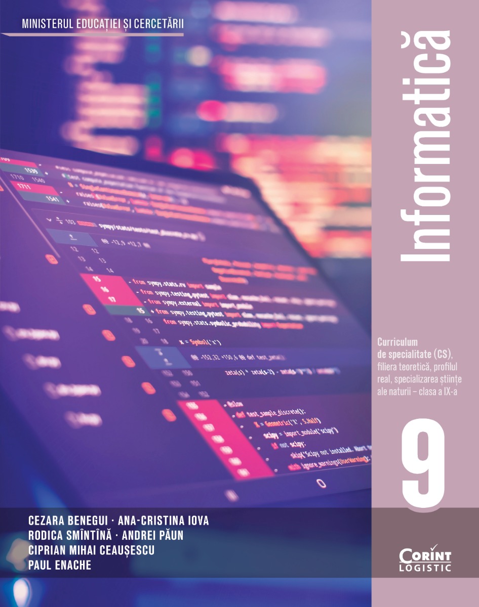 Manual clasa a IX-a. Informatica TC+CS stiinte ale naturii