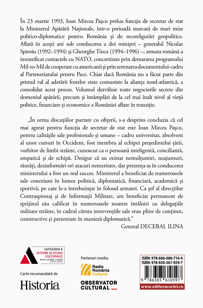Note zilnice. Volumul al II lea: Secretar de stat la Apărare (1993–1996) - 1 | YEO