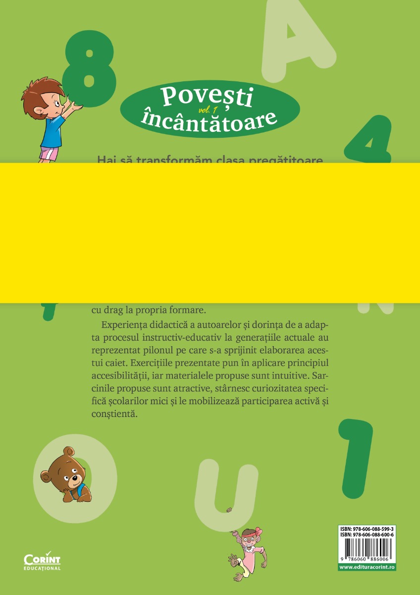 Povești încântătoare. Caiet de lucru pentru clasa pregătitoare. Vol.1