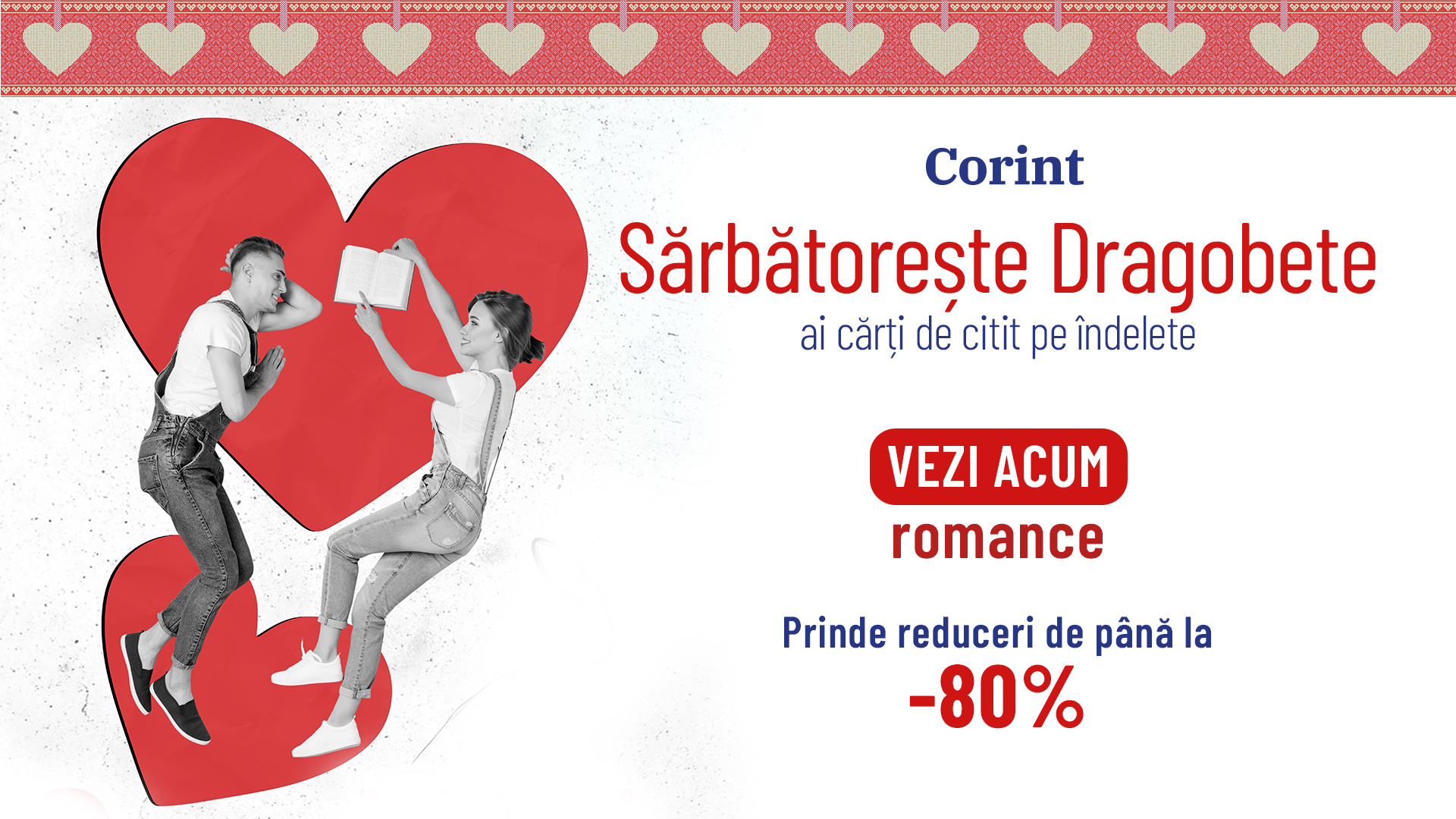 Dragobete 2026: Sărutări și cărți pe îndelete