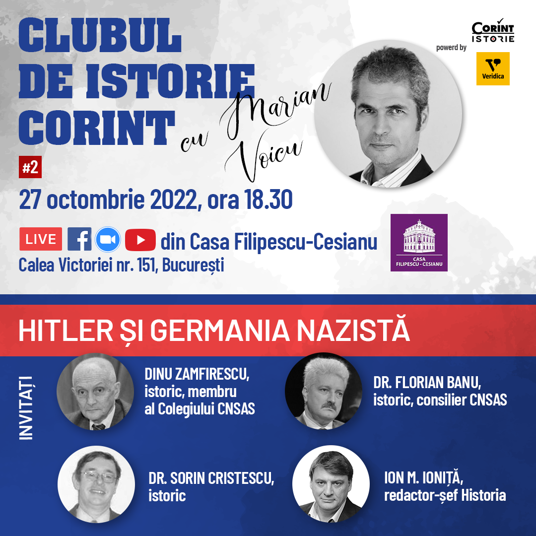 Clubul de istorie Corint cu Marian Voicu. Ediția a II-a: Hitler și Germania nazistă