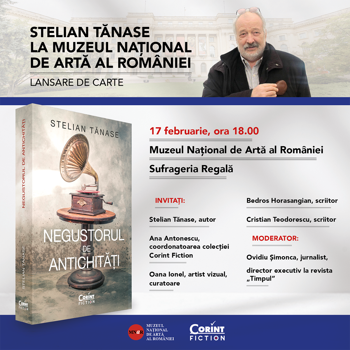 Stelian Tănase la Palatul Regal: lansare de carte și eveniment aniversar