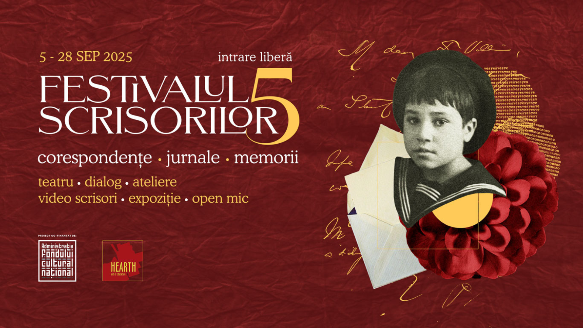 Începe Festivalul Scrisorilor, ediția a V-a: Love & War – povești intime din mijlocul istoriei