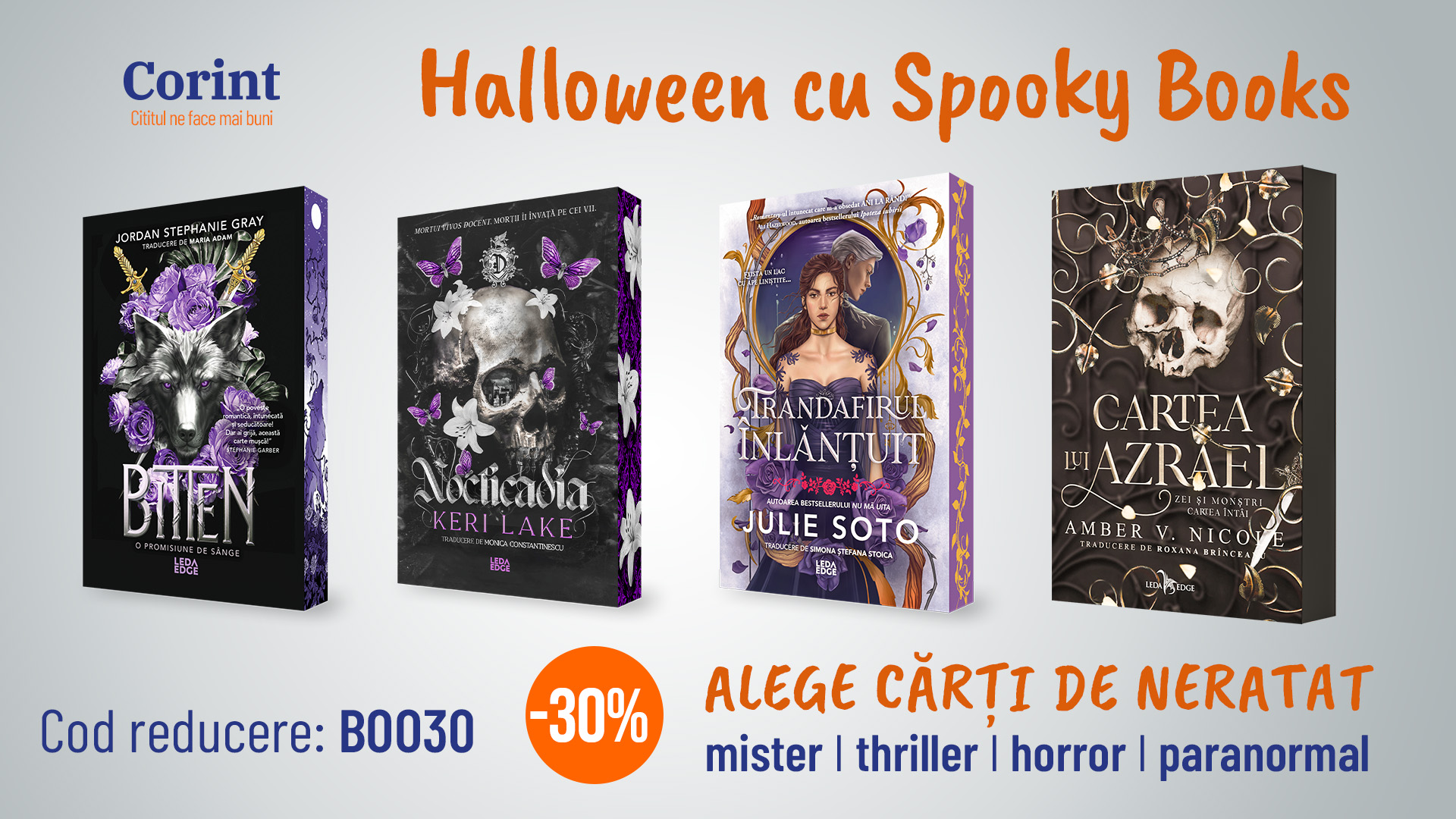 Halloween cu spooky books și 5 jocuri pentru orice petrecere tematică
