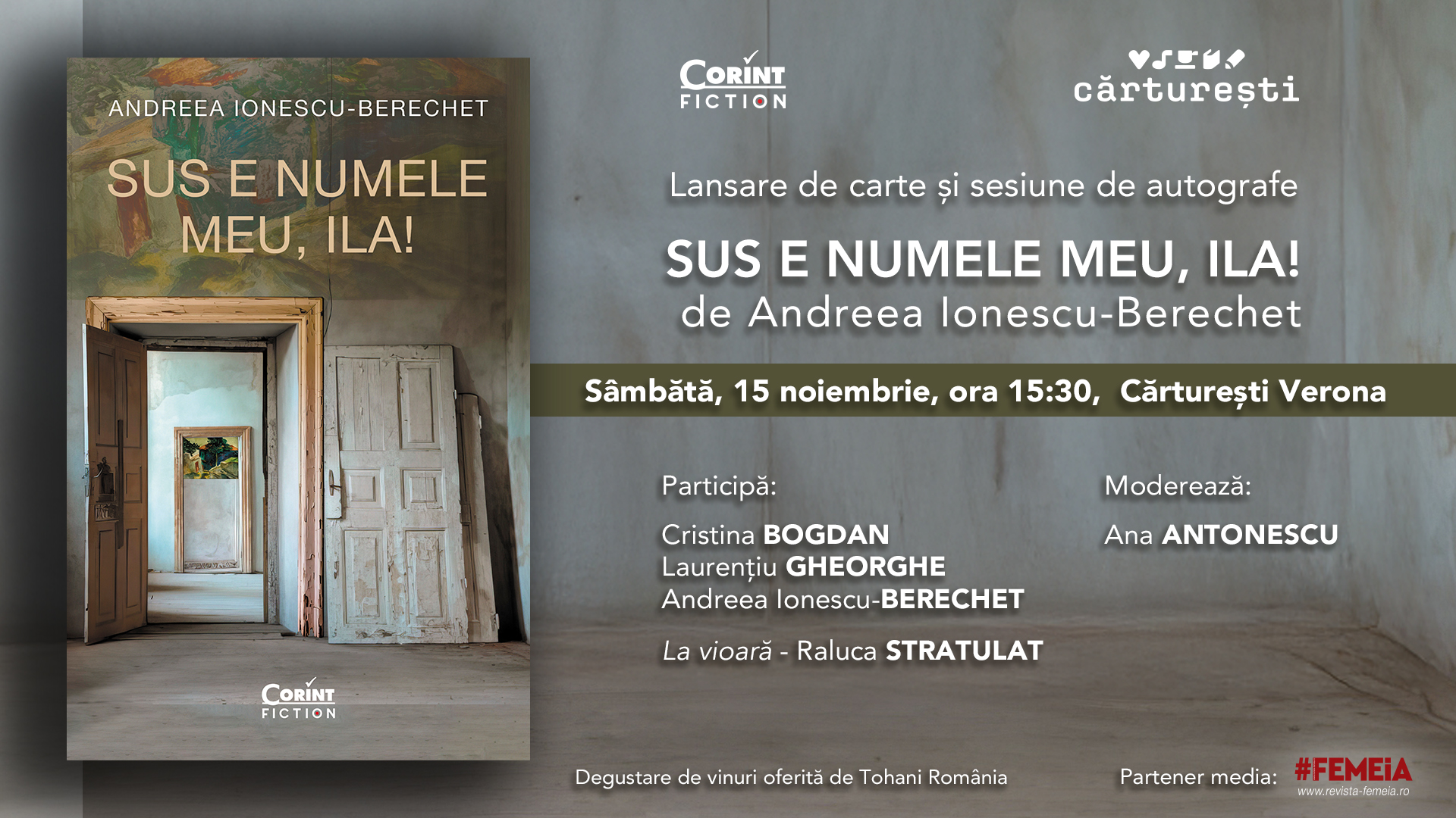 Lansare de carte și sesiune de autografe la Cărturești Verona