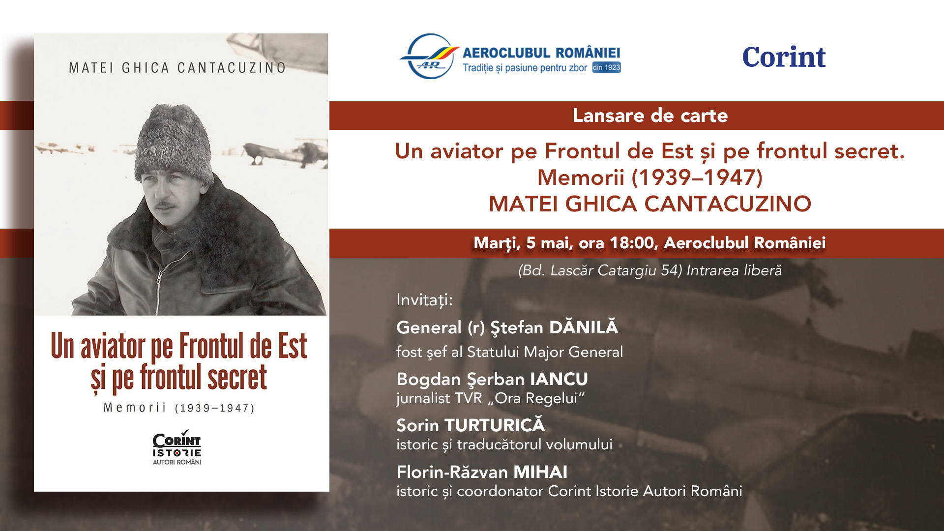 Lansare de carte la Aeroclubul României