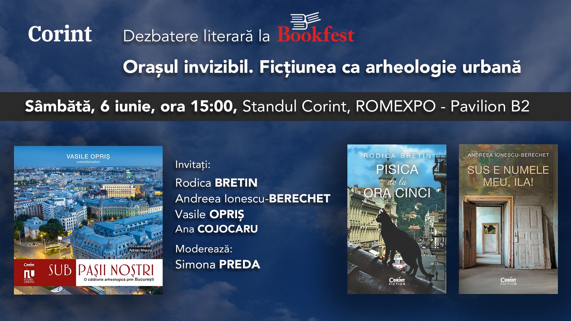 Dezbatere literară - Orașul invizibil. Ficțiunea ca arheologie urbană