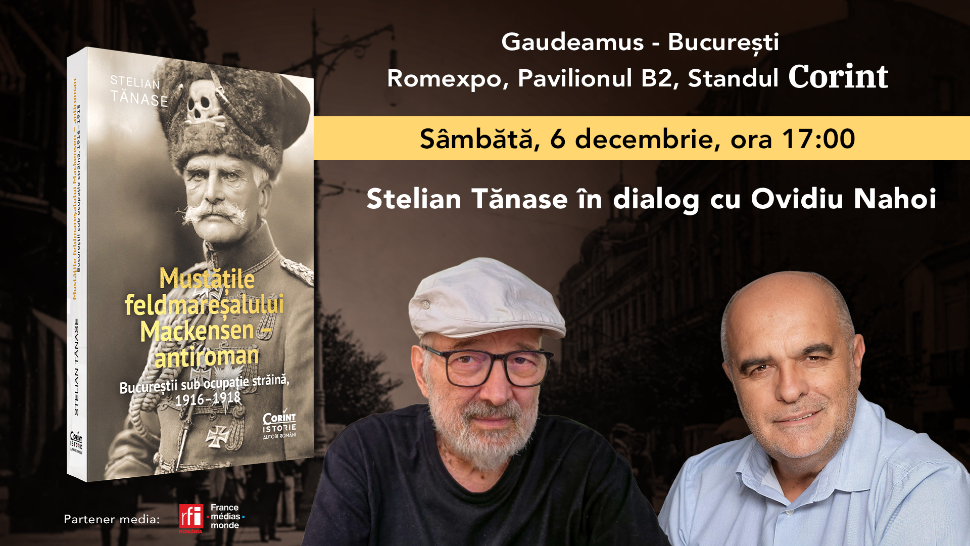 Gaudeamus: „Mustățile feldmareșalului Mackensen – antiroman” de Stelian Tănase