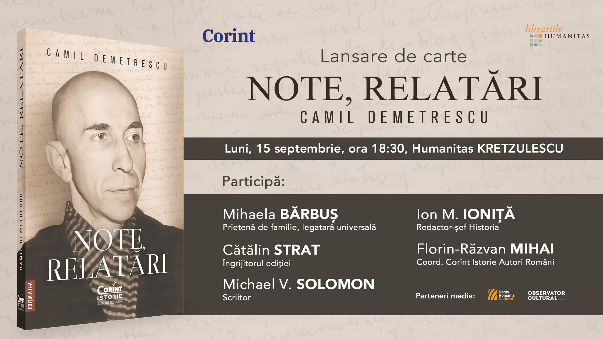 Ce nu s-a putut spune atunci, se citește acum