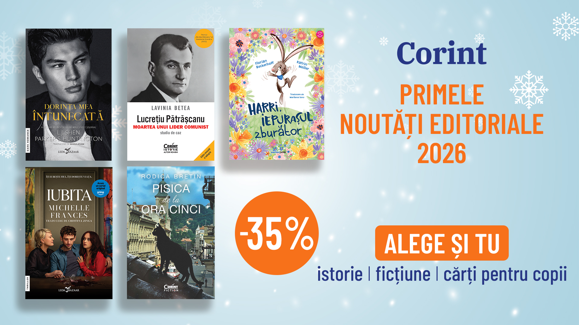 Noutăți Editoriale de început de an: Istorie necenzurată, copilărie duioasă și povești magice