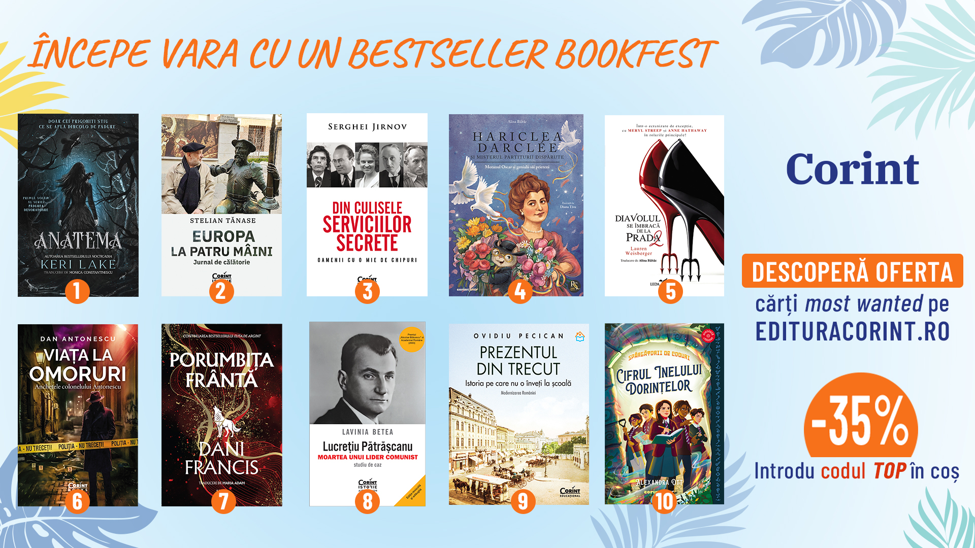 Top CORINT la BOOKFEST 2026: Povești din lumea spionilor, romance hardcore și noi aventuri cu Oscar