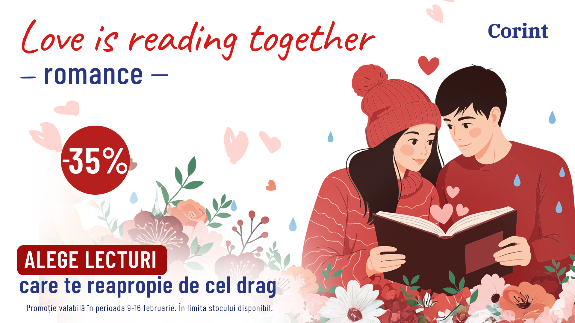 Ziua Îndrăgostiților: 3 Motive să citești împreună cu cel drag cărți