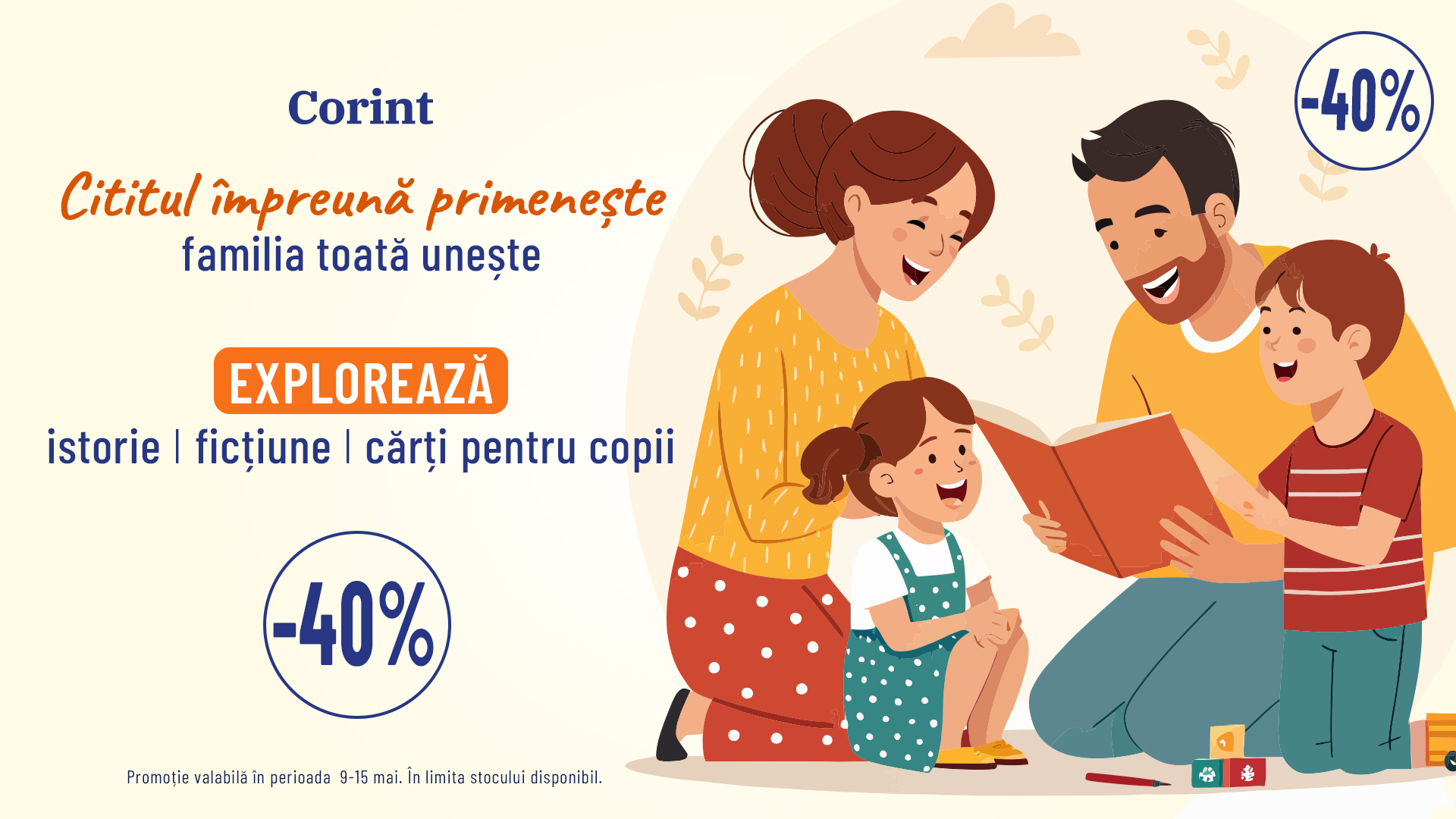 Ziua Internațională a Familiei: De ce cititul împreună este dragoste?